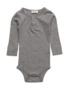 Body Ls Bodies Long-sleeved Grey MarMar Copenhagen