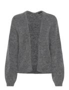 Cardigan Mandy Wool Mohair Ble Tops Knitwear Cardigans Grey Lindex