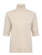 Sc-Dollie Tops Knitwear Turtleneck Cream Soyaconcept