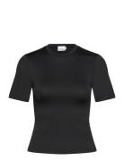 Julia T-Shirt Tops T-shirts & Tops Short-sleeved Black Noella