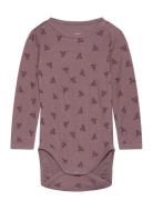 Hmlbambo Body Ls Langermet Bodysuit Pink Hummel