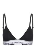 Lightly Lined Triangle Lingerie Bras & Tops Soft Bras Bralette Black C...