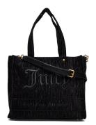 Iris Crinkled Velvet Large Shopping Shopper Veske Black Juicy Couture