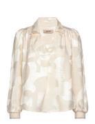 Mmaldo Baubles Jacq Blouse Tops Blouses Long-sleeved Cream MOS MOSH