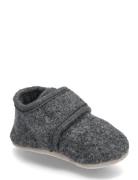 Baby Wool Slippers Tøfler Innesko Grey CeLaVi