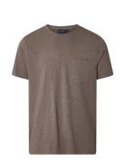 Travis Organic Cotton Tee Tops T-shirts Short-sleeved Brown Lexington ...