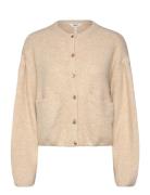 Objsaggia Lo L/S Knit Cardigan 135 Tops Knitwear Cardigans Cream Objec...