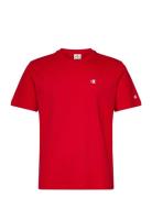 Crewneck T-Shirt Tops T-shirts Short-sleeved Red Champion