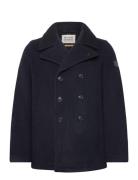 Wool Blend Peacoat Ullfrakk Frakk Navy Scotch & Soda