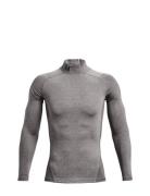 Ua Cg Armour Comp Mock Sport T-shirts Long-sleeved Grey Under Armour