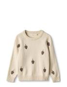 Benna C Pullover Tops Knitwear Pullovers Beige Fliink