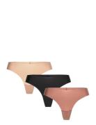 Brief Inv Thong Reg High Cu Stringtruse Undertøy Beige Lindex