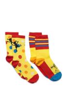 Pippi Socks 2Pack Sokker Strømper Multi/patterned Pippi Langstrømpe