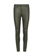 Sc-Pam Bottoms Trousers Leather Leggings-Bukser Khaki Green Soyaconcep...