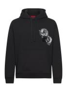 Dirosehood Tops Sweat-shirts & Hoodies Hoodies Black HUGO