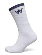 Wwcon Tennis Socks Underwear Socks Regular Socks White Double A By Woo...