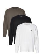 Anf Mens Knits Tops T-shirts Long-sleeved White Abercrombie & Fitch