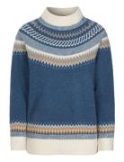 Jennifer Fair Isle Sweater Tops Knitwear Jumpers Blue Newhouse