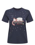 Onlyrsa Christmas Reg S/S Top Jrs Tops T-shirts & Tops Short-sleeved N...