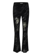 Flikkagz Hw Flared Legging Bottoms Trousers Flared Black Gestuz