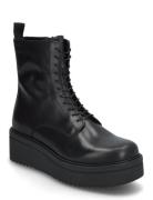 Tara Shoes Boots Ankle Boots Laced Boots Black VAGABOND