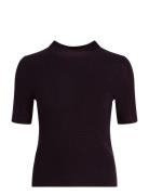 Viscose-Blend Knit Top, Kibri Tops Knitwear Jumpers Purple Ivo Nikkolo