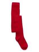 Tights Sg H Plain Knitted Tights Red Lindex