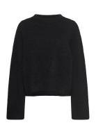 Niclas Short Sweater Tops Knitwear Jumpers Black Stylein