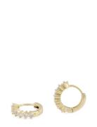 Helix Nuit Ring Ear G/Clear - Accessories Jewellery Earrings Hoops Gol...