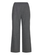 Mschjennabella Pants Bottoms Trousers Wide Leg Grey MSCH Copenhagen