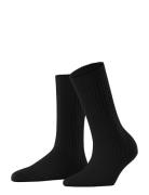 Cosy Wool Boot Sock Warm Lingerie Socks Regular Socks Black Falke Wome...