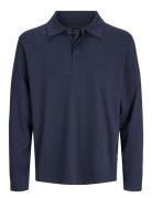 Jprblachad Ls Polo Styd Aw24 Tops Polos Long-sleeved Navy Jack & J S