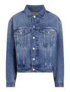 Boxy Denim Jacket Dongerijakke Denimjakke Blue Calvin Klein Jeans