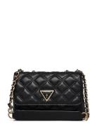 Giully Mini 2 Comp Cnvrtbl Flp Bags Crossbody Bags Black GUESS