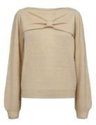 Nubowa Pullover Tops Knitwear Jumpers Beige Nümph