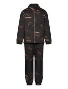 Thermal+ Set Aop Outerwear Thermo Outerwear Thermo Sets Black Mikk-lin...