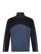 Tim Tech Knit Quarter Zip Tops Knitwear Half Zip Jumpers Blue J. Linde...