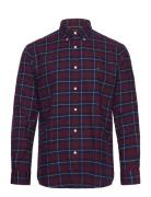 Brushed Easy Check Rf Shirt Tops Shirts Casual Navy Tommy Hilfiger