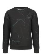 Jjkey Sporty Loose Aop Sweat Crew Ln Jnr Tops Sweat-shirts & Hoodies S...