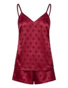 Gift Cami Short Set & Eyemask Pyjamas Red Tommy Hilfiger