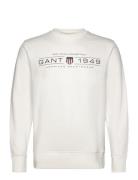 Graphic C-Neck Sweat Tops Sweat-shirts & Hoodies Sweat-shirts White GA...