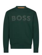 Webasiccrew Tops Sweat-shirts & Hoodies Sweat-shirts Green BOSS