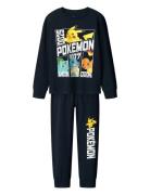 Nkmdamien Pokemon Ls Nightset Noos Sky Pyjamas Sett Navy Name It