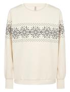 Sc-Banu Tops Sweat-shirts & Hoodies Sweat-shirts Cream Soyaconcept