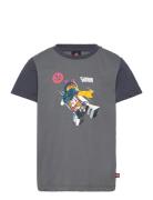 Lwtano 606 - T-Shirt S/S Tops T-shirts Short-sleeved Grey LEGO Kidswea...