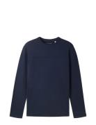 Basic Longsleeve Tops T-shirts Long-sleeved Navy Tom Tailor