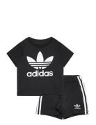 Short Tee Set Sets Sets With Short-sleeved T-shirt Black Adidas Origin...