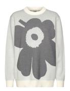 Lasi Unikko Tops Knitwear Jumpers Grey Marimekko