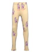 Leggings Br Aop Bunnies Bottoms Leggings Yellow Lindex