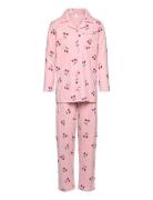 Pyjama Shirt And Trousers Pyjamas Sett Pink Lindex